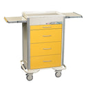 AliMed Select Series 4-Drawer Isolation Cart, Proximity Lock Select 4-Drawer Isolation Cart, Proximity Lock, Solid Yellow - 938461/YEL/SO