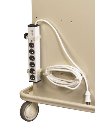 AliMed Cart Accessory, Six-Outlet Strip and Cord Wrap Bracket for Cord Wrap, Select/Std./Wide Series - 938476