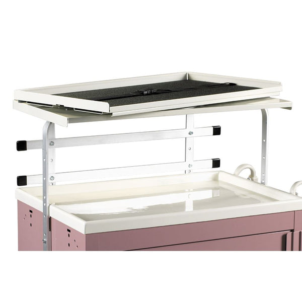 AliMed Cart Accessory, Defibrillator Shelves Single Swivel Defibrillator Shelf, Standard/Wide Series - 938480