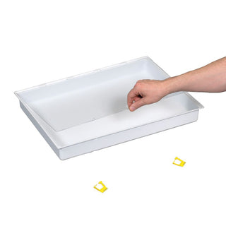 AliMed Cart Accessory, Full Drawer Tray with Clear Lid and Lock Divider Set for Drawer Tray - 938482
