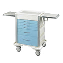 AliMed Select Series 5-Drawer Cart, Electronic Lock Select 5-Drawer Cart, Electronic Lock, Solid Red - 938434/RED/SO