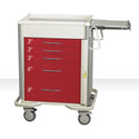 AliMed Select Series 5-Drawer Emergency Cart Select 5-Drawer ER Cart, Solid Dark Blue - 938566/DBL/SO
