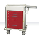 AliMed Select Series 5-Drawer Emergency Cart Select 5-Drawer ER Cart, Two-Tone Dark Blue - 938566/DBL/TT