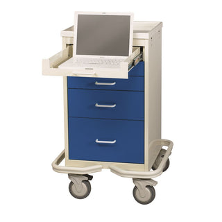 AliMed 5-Drawer Mini Tower Computer Cart 5-Drawer Mini Tower Computer Cart, Solid Beige - 938633/BEI/SO