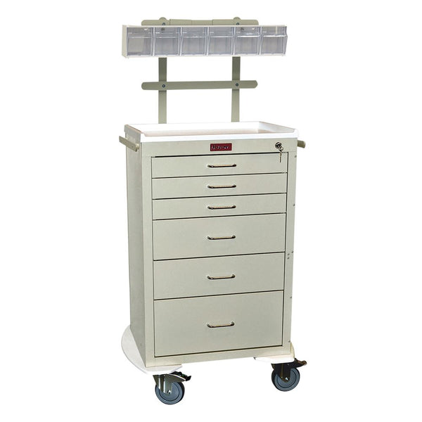 Harloff Mini24 6-Drawer Anesthesia Cart, Key Lock Mini24 6-Drawer Anesthesia Cart, Key Lock, Light Blue - 938725/LBLU/NA