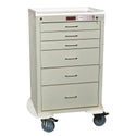 Harloff Mini24 6-Drawer Anesthesia Cart, Electronic Lock Mini24 6-Drawer Anesthesia Cart, Electronic Lock and Anesthesia Pkg, Hammer Blue - 938728/HMBL/NA