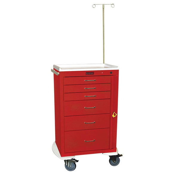 Harloff Mini24 6-Drawer Deluxe Emergency Cart Mini24 6-Drawer Deluxe ER Cart w/ER Pkg, Navy - 938732/NVY/NA