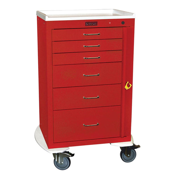 Harloff Mini24 6-Drawer Deluxe Emergency Cart Mini24 6-Drawer Deluxe ER Cart w/ER Pkg, Navy - 938732/NVY/NA