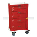 Harloff Mini24 6-Drawer Deluxe Emergency Cart Mini24 6-Drawer Deluxe ER Cart w/ER Pkg, Hammer Blue - 938732/HMBL/NA