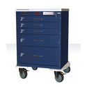 Harloff Mini24 5-Drawer Anesthesia Cart, Key Lock Mini24 5-Drawer Anesthesia Cart, Key Lock, with Anesthesia Pkg, Hammer Grey - 938740/HMGY/NA