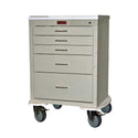Harloff Mini24 5-Drawer Anesthesia Cart, Electronic Lock Mini24 5-Drawer Anesthesia Cart, Electronic Lock, Teal - 938743/TEA/NA
