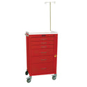 Harloff Mini24 6-Drawer Basic Emergency Cart Mini24 6-Drawer Basic ER Cart w/ER Pkg, Teal - 938761/TEA/NA