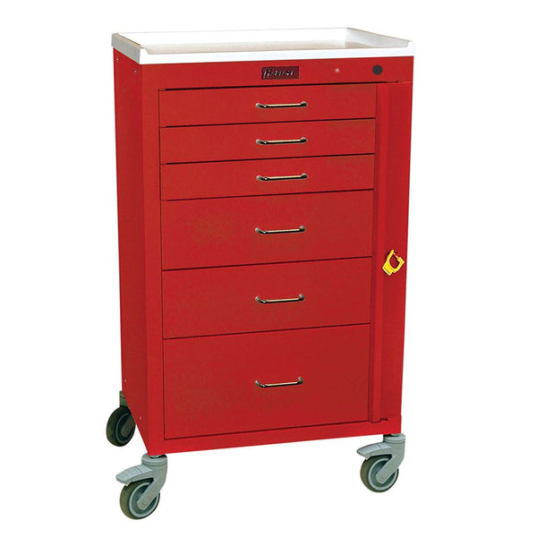Harloff Mini24 6-Drawer Basic Emergency Cart Mini24 6-Drawer Basic ER Cart, Teal - 938762/TEA/NA