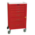 Harloff Mini24 6-Drawer Basic Emergency Cart Mini24 6-Drawer Basic ER Cart, Yellow - 938762/YEL/NA
