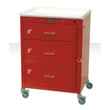 Harloff Mini24 3-Drawer Basic Emergency Cart Mini24 3-Drawer Basic ER Cart, Light Grey - 938779/LGRY/NA