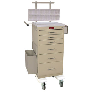 Harloff 6-Drawer Phlebotomy Cart 6-Drawer Phlebotomy Cart, Electronic Lock, Teal - 938783/TEA/NA