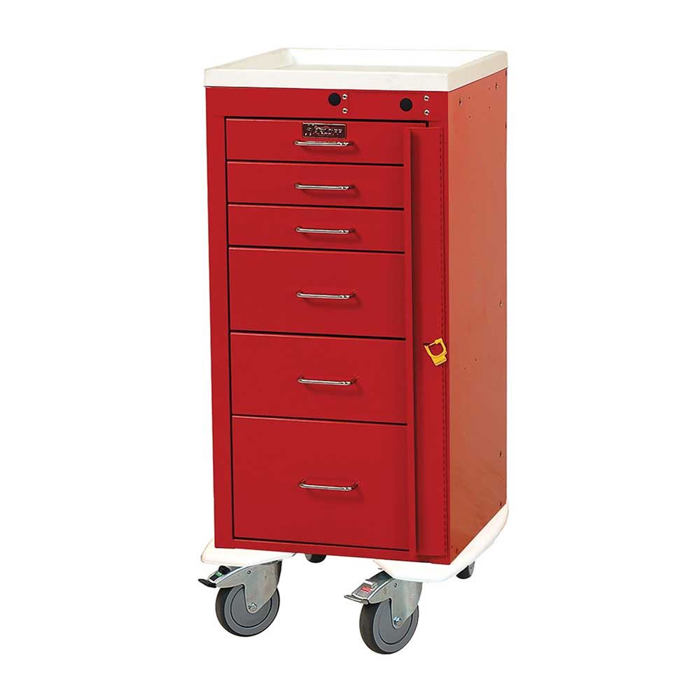Harloff Mini-Line 6-Drawer Deluxe Emergency Cart Mini 6-Drawer Deluxe ...
