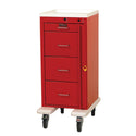 Harloff Mini-Line 4-Drawer Deluxe Emergency Cart Mini 4-Drawer Deluxe Cart w/Phlebotomy Pkg., Yellow - 938799/YEL/NA