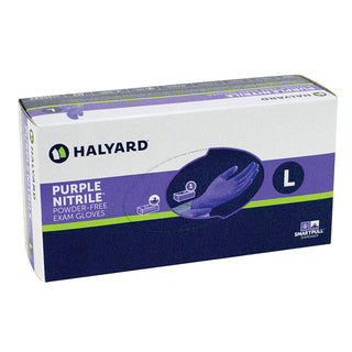 Halyard Purple Nitrile Exam Gloves Purple Nitrile Exam Gloves, Medium, 100 per box, 10 bx/cs - 938855/NA/NA/MD