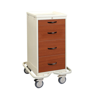 AliMed Mini Series 4-Drawer Wood-Look Tower Cart Mini 4-Drawer Wood-Look Tower Cart, Key Lock, Cherry - 938860/CHY/TT