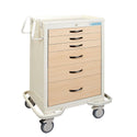 AliMed Standard Series 6-Drawer Wood-Look Cart, Key Lock Standard 6-Drawer Wood-Look Cart, Key Lock, Pine - 938862/LGT/TT