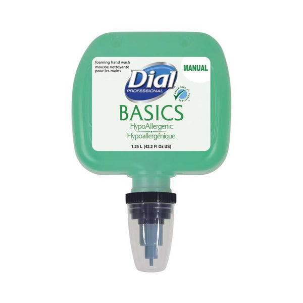 Dial Professional DUO Soap Dispensers and Refills Dial Duo Touch-Free Dispenser, Pearl White, 3/cs - 938871