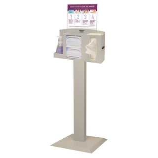 Alimed Bowman Cover Your Cough Compliance Kit, Stand, Hand Sanitizer Holder, Horizontal Sign CYC Compliance Kit, Stand, Hand Sanitizer Holder, Horizontal Sign, Cherry - 960686