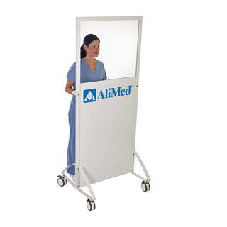 AliMed Mobile Leaded Glass Barriers Mobile Leaded Glass Barrier, 30"W x 24"H Viewing Panel - 939094