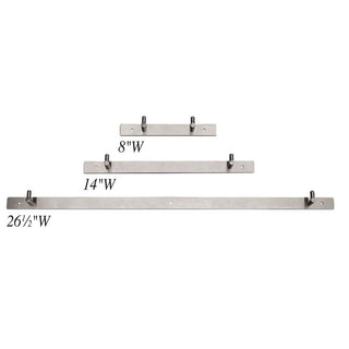 AliMed Stainless Steel Patient Shifter Hangers Wall Hanger, 14"W, each - 939327