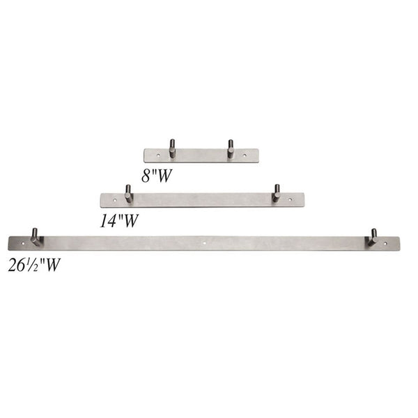 AliMed Stainless Steel Patient Shifter Hangers Wall Hanger, 8"W, each - 939326