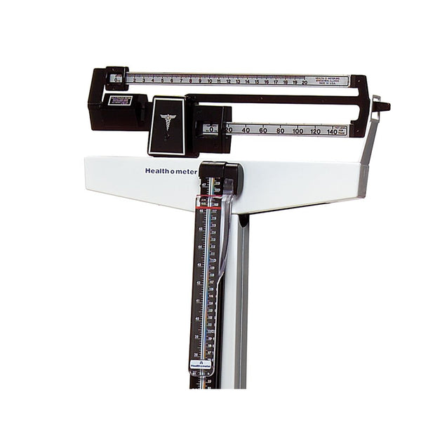 Health o meter Physician Mechanical Beam Scale Balance Beam Scale w/Height Rod - 95-475