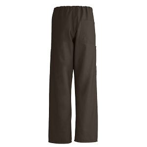 Medline ComfortEase Unisex Nonreversible Cargo Pants with Drawstring - ComfortEase Unisex Non-Reversible Drawstring Cargo Scrub Pants with Medline Color-Coding, Size 4XL Regular Inseam, Brown - 950JBR4XL-CM