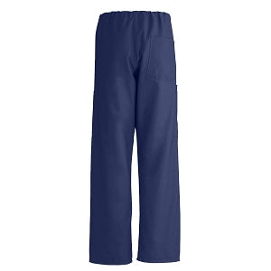 Medline ComfortEase Unisex Nonreversible Cargo Pants with Drawstring - ComfortEase Unisex Non-Reversible Drawstring Cargo Scrub Pants with Medline Color-Coding, Size S Regular Inseam, Midnight Blue - 950JNTS-CM