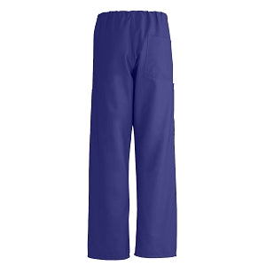 Medline ComfortEase Unisex Nonreversible Cargo Pants with Drawstring - ComfortEase Unisex Non-Reversible Drawstring Cargo Scrub Pants with Medline Color-Coding, Size XL Tall Inseam, Rich Purple - 950JPPXLL-CM