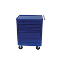 AliMed 6-Drawer Economy Treatment Cart with Push Handle Economy Treatment Cart, 6-Drawer with Push Handle, Red - 960632