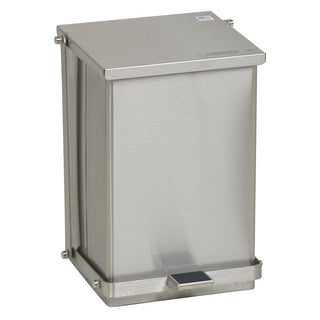 Step-On Waste Can Step-On Waste Can, Stain. Steel, 16 qt./4 gal - 960336