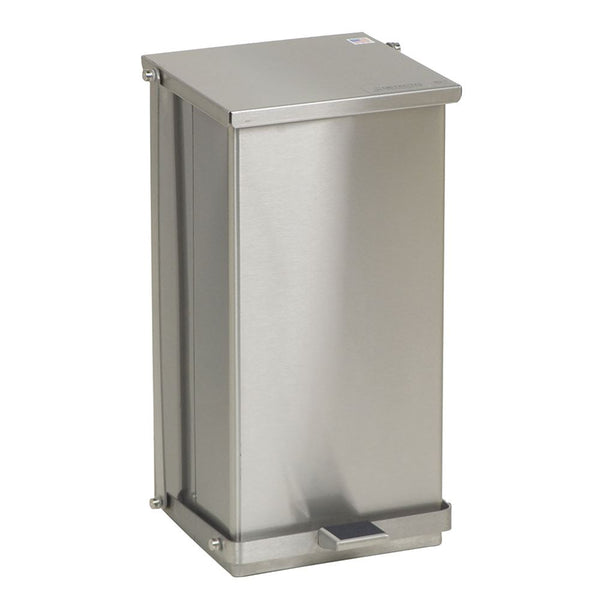 Step-On Waste Can Step-On Waste Can, Stain. Steel, 16 qt./4 gal - 960336