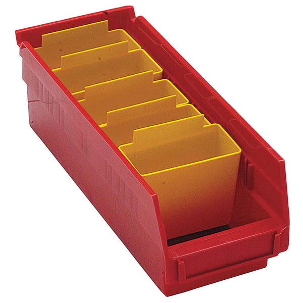 Quantum Economy Shelf Bin Accessories Bin Cups, 3-1/4"W x 1-3/4"D, 48/pk - 960615
