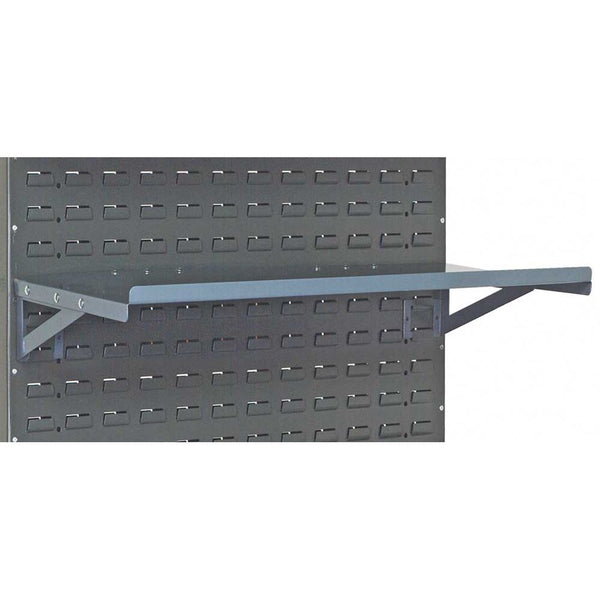 Quantum Solid Louvered Panel Accessories Slanted Shelf, 36"W x 18"D - 960629
