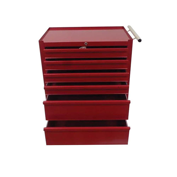 AliMed 6-Drawer Economy Treatment Cart with Push Handle Economy Treatment Cart, 6-Drawer with Push Handle, Red - 960632