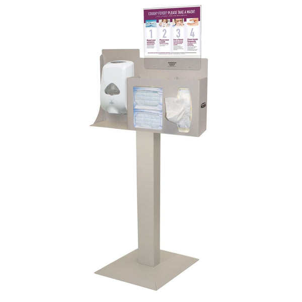 Bowman Cover Your Cough Compliance Kit, Stand, Hand Sanitizer Dispenser, Horizontal Sign CYC Kit, Stand, Hand Sanitizer Dispenser, Horizontal Sign - 960649