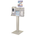 Alimed Bowman Cover Your Cough Compliance Kit, Stand, Hand Sanitizer Dispenser, Locking Lid, Vert. Sign CYC Compliance Kit, Stand, Hand Sanitizer Dispenser, Locking Lid, Vertical Sign, Beige - 960687