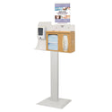 Alimed Bowman Cover Your Cough Compliance Kit, Stand, Hand Sanitizer Dispenser, Locking Lid, Vert. Sign CYC Compliance Kit, Stand, Hand Sanitizer Dispenser, Locking Lid, Vertical Sign, Beige - 960687