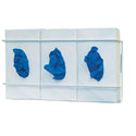 Bowman Triple Glove Box Dispenser, Wire, No Dividers Triple Glove Box Dispenser, Coated Wire, 2/pk - 960699