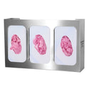 Bowman Triple Glove Box Dispenser, Stainless Steel, w/Dividers Triple Glove Box Dispenser, Stainless Steel - 960700