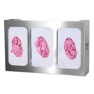 Bowman Triple Glove Box Dispenser, Stainless Steel, w/Dividers Triple Glove Box Dispenser, Stainless Steel - 960700