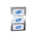 Bowman Triple Glove Box Dispenser, Stainless Steel, w/Dividers Triple Glove Box Dispenser, Stainless Steel - 960700