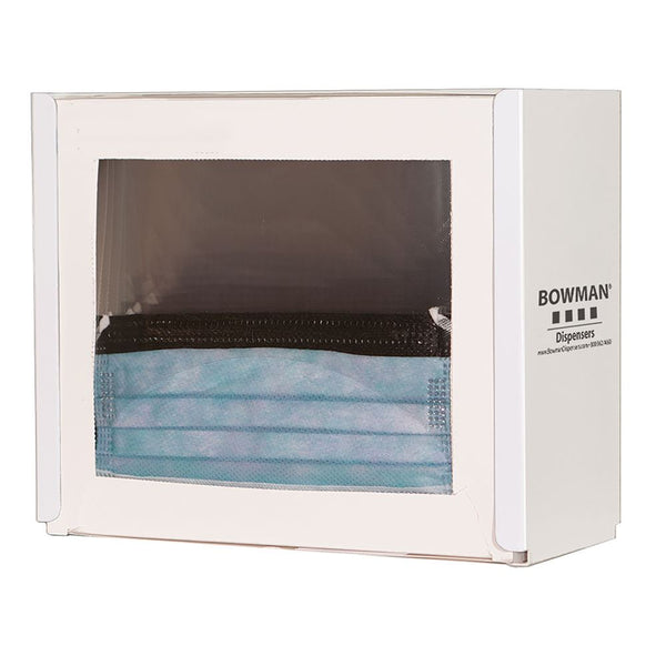 Bowman Face Mask Dispenser, Shield Style Face Mask Dispenser, Shield Style, Powder-Coated Steel - 960710