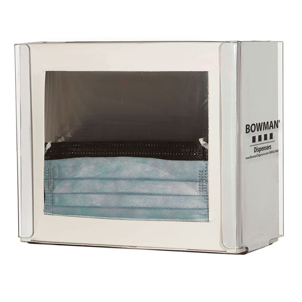 Bowman Face Mask Dispenser, Shield Style Face Mask Dispenser, Shield Style, Powder-Coated Steel - 960710