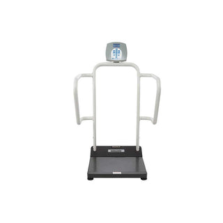 Health o meter Digital Platform Scales Digital Platform Scale, X-Wide Handrails, LBS/KG w/Everlock - 960736